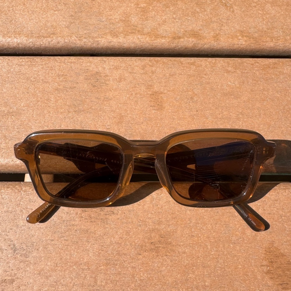 Crap eyewear Brown Rectangular Sunglasses